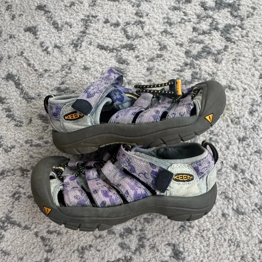 KEEN Newport H2 Youth Hiking/ Water Sandals Purple Floral 13C